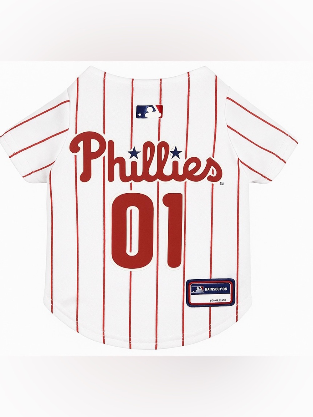 New Phillies Pet Dog Cat Red Pinstripe 01 Jersey Bell Official MLB License Small